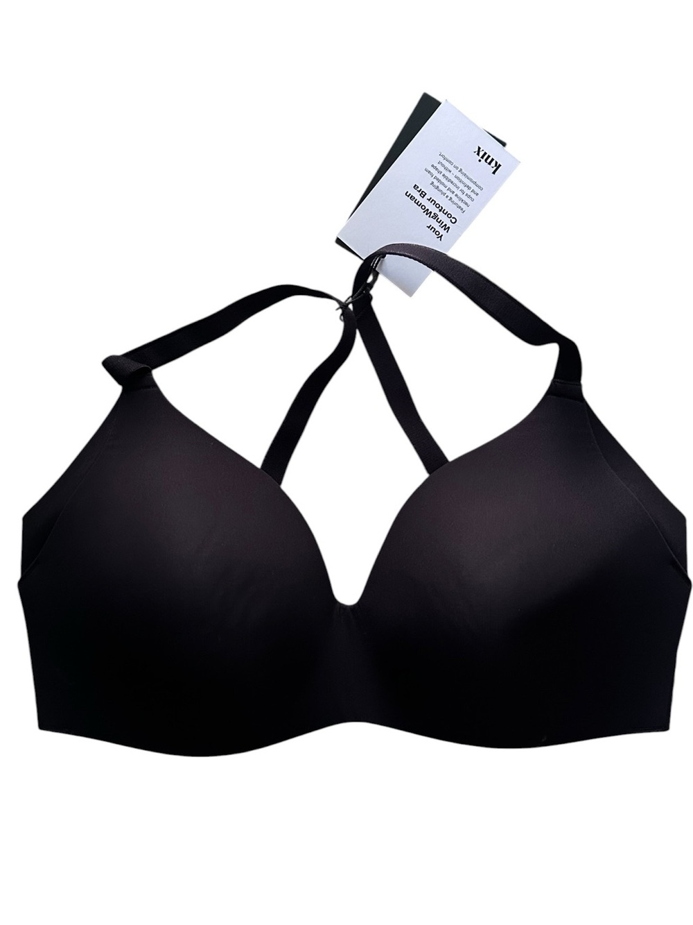 Knix Wingwoman Bra Size 4 Black NWT